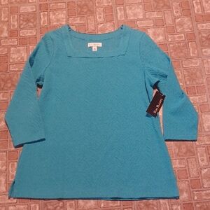 Kim Rogers Teal Women's Top